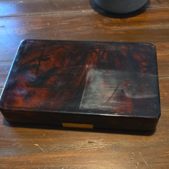 Elegant Brown and Gold Clutch - Picture 8 of 10